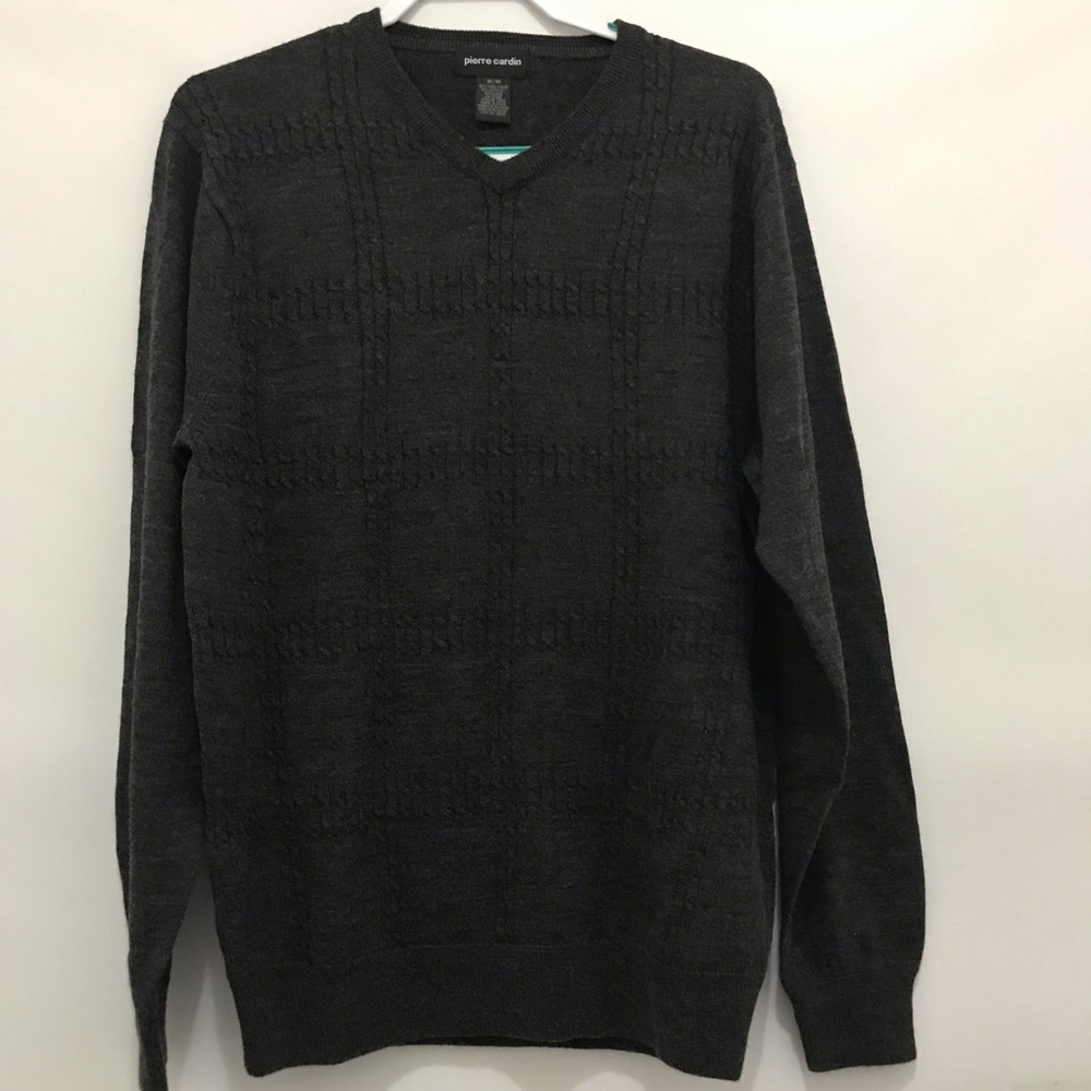Pierre Cardin Men's charcoal Sweater Size M